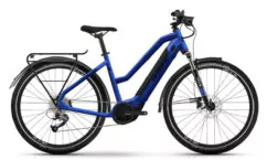Haibike Trekking 4 MID Hybrid Electric Bike, 27.5 Wheel, Yamaha PW-TE - Gloss Blue/Matt Black