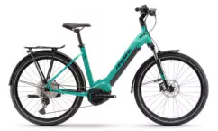 Haibike Trekking 7 LOW Hybrid Electric Bike 2022, Yamaha PW-ST, 630Wh - Gloss Aqua/Black