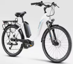 Forme Morley 2 E Step Through Hybrid Electric Bike 2022, 26" Wheel, Bosch 400Wh - Gloss White