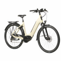 Raleigh Motus Grand Tour Derailleur Low Step Hybrid Electric Bike 2022, BOSCH Active Line Plus - Cream - Image 2