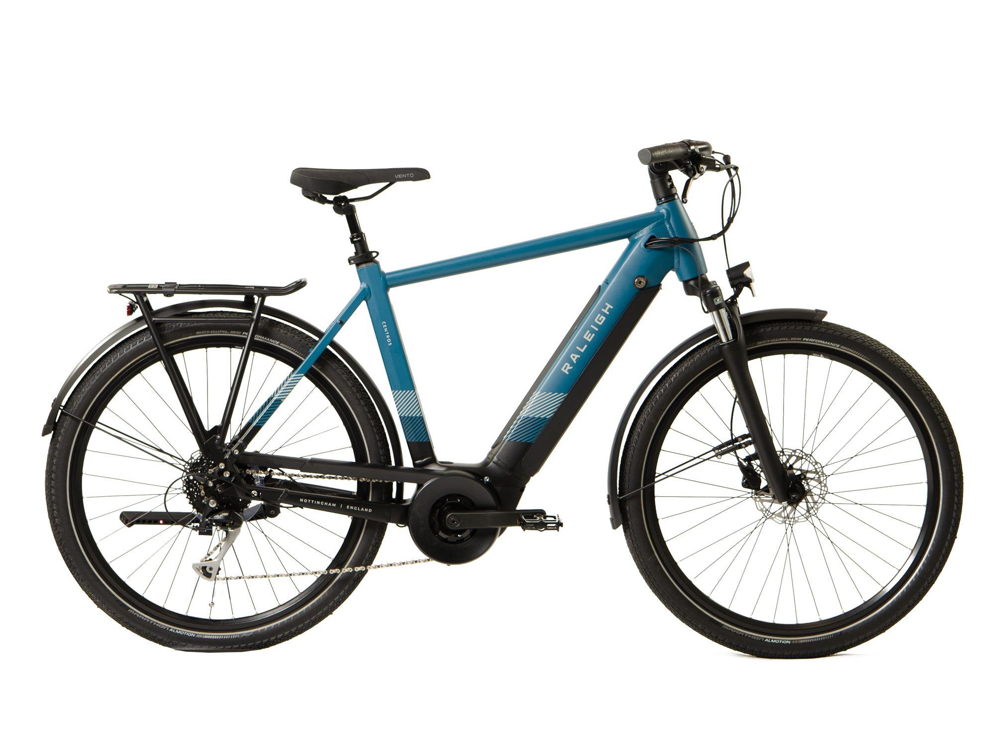 Raleigh Centros Crossbar Hybrid Electric Bike 2022, BOSCH Performance - Sea Blue