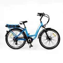 Ex Demo RooDog Chic Step Through Electric Bike, 10Ah, 7 Speed - Blue