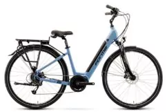 Forme Peak Trail 2ELS Step Through Hybrid Electric Bike, 700c Wheel - Pearl Metallic Blue