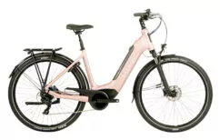 Raleigh Motus Tour Derailleur Low Step Hybrid Electric Bike, Bosch 500Wh - Pearl Pink