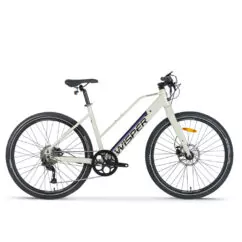 Wisper Tailwind City LOW Crossbar Commuter Electric Bike - Stone
