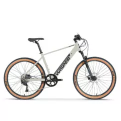 Wisper Tailwind Trail Crossbar Commuter Electric Bike - Stone