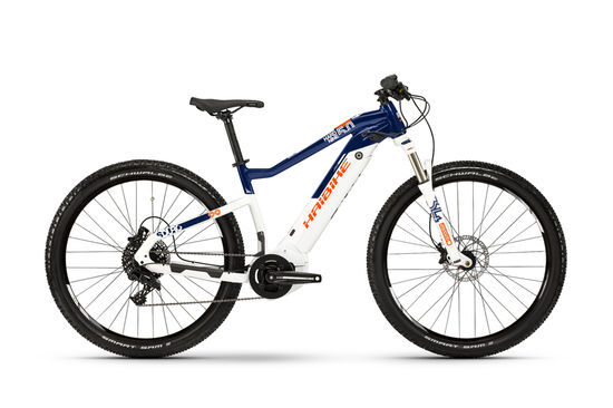 Ex Demo Haibike SDURO HardNine 5.0 Electric Mountain Bike (2019), Yamaha PW-SE - Blue/White