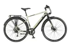 Ex Demo EZEGO Commute Crossbar Hybrid Electric Bike 2022, 700c Wheel - Satin Grey/Black