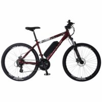 Claud Butler Haste-E Hardtail Electric Mountain Bike - Red - Image 8