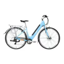 Ex Demo Emu Roam MK2 Step Through Hybrid Electric Bike, 10.4Ah Battery - Navy Blue