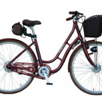 Ex Demo Batribike Quintessential Step Through Electric Bike - Burgundy - Image 2
