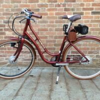 Ex Demo Batribike Quintessential Step Through Electric Bike - Burgundy - Image 3