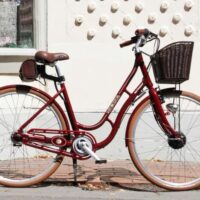 Ex Demo Batribike Quintessential Step Through Electric Bike - Burgundy - Image 4