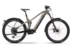 Haibike Adventr FS 10 Full Suspension Trekking Electric Mountain Bike 2023, Yamaha PW-X3 - Warm Grey