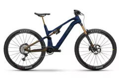 Haibike Lyke CF SE Full Suspension Electric Mountain Bike, 29" Wheel - Blue Carbon/Bronze