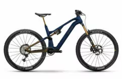 Haibike Lyke CF SE Full Suspension Electric Mountain Bike, 29" Wheel - Blue Carbon/Bronze