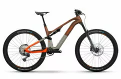 Haibike Lyke 10 Full Suspension Electric Mountain Bike, 29" Wheel - Leather/Grey/Orange
