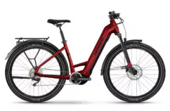 Haibike Trekking 5 LOW Hybrid Electric Bike 2023, 27.5" Wheel, Yamaha PW-S2 - Metallic Red