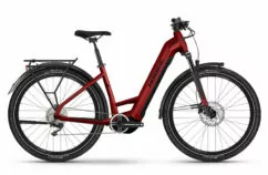 Haibike Trekking 5 LOW Hybrid Electric Bike 2023, 27.5" Wheel, Yamaha PW-S2 - Metallic Red