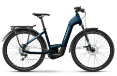 Ex Demo Haibike Trekking 8 LOW Hybrid Electric Bike 2023, 27.5" Wheel, Bosch Perf. CX - Royal Blue