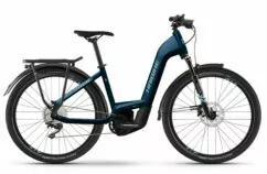Ex Demo Haibike Trekking 8 LOW Hybrid Electric Bike 2023, 27.5" Wheel, Bosch Perf. CX - Royal Blue