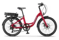 Ex Demo Wisper 705 Step Through Electric Bike 24" Wheel, 575Wh - Red