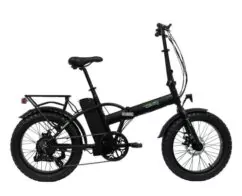 Orus E-2500RM Folding Fatbike Electric Bike, 10.4Ah - Satin Black