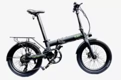 E-Go Max Folding Electric Bike, 20" Wheel, 14Ah Samsung Battery - Black