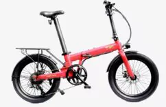 E-Go Max Folding Electric Bike, 20" Wheel, 14Ah Samsung Battery - Red