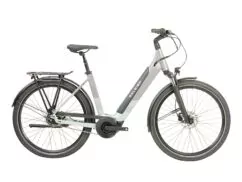 Raleigh Centros Low Step Hub Gear Hybrid Electric Bike, BOSCH Performance - Silver/Mint