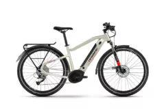 Ex Demo Haibike Trekking 4 HIGH Hybrid Electric Bike 2022, Yamaha PW-TE, 500Wh - Cream