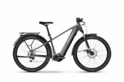 Haibike Trekking 4 High Hybrid Electric Bike, 27.5 Wheel, Yamaha PW-S2 - Silver/Pearl