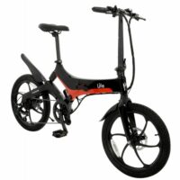 Li-Fe Force Folding Electric Bike, 20" Wheel, 7.8Ah Integrated Battery - Black/Red - Image 2