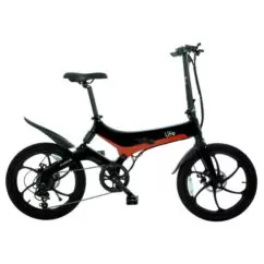 Li-Fe Force Folding Electric Bike, 20" Wheel, 7.8Ah Integrated Battery - Black/Red