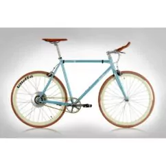 Quella Varsity Cambridge Electric Hybrid Bike - Light Blue