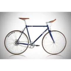 Quella Varsity Oxford Electric Hybrid Bike - Blue