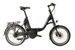 Ex Demo Raleigh Motus Kompact Electric Folding Bike, 7 Speed, 20" Wheels - Navy