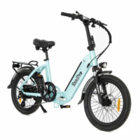 Ex Demo RooDog Cosmo Folding Electric Bike, 20" Wheel, 13.2Ah Integrated - Metallic Mint Green - Image 2