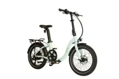 E-Go Step Folding Electric Bike 250w, 20in Wheels, 14Ah LG Battery - Duck Egg