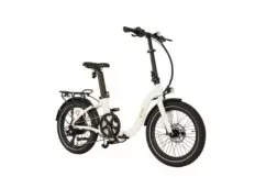 E-Go Step Folding Electric Bike 250w, 20in Wheels, 14Ah LG Battery - White