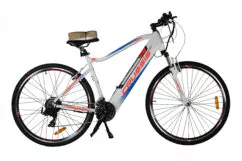 Ex-Demo Crussis e-Cross 1.4 Mens Hybrid Trekking Electric Bicycle, 17Ah, 28" Wheel, 24 Speed - White