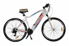 Ex-Demo Crussis e-Cross 1.4 Mens Hybrid Trekking Electric Bicycle, 17Ah, 28" Wheel, 24 Speed - White
