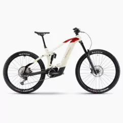 Haibike HYBE CF 9 Full Suspension EMTB - Grey/Red/Blk - Gloss/Matt