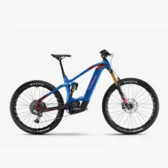 Haibike HYBE CF 11 Full Suspension EMTB - Blue/Magenta/Pink Gloss