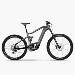 Haibike AllMtn 5 Full Suspension Electric Mountain Bike - Platinum/Black