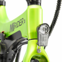 MiRider One 16" Folding Electric Bike - Acid Green - Image 3