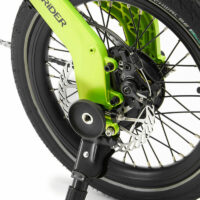 MiRider One 16" Folding Electric Bike - Acid Green - Image 6