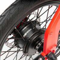 MiRider One 16" Folding Electric Bike - Eclipse Red - Image 3