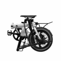 Eovolt Morning 16in Wheels Origins Folding Electric Bike - Grey - Image 3