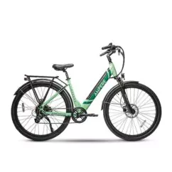 Ampere Deluxe 700c Step Through Hybrid Electric Bike - Green